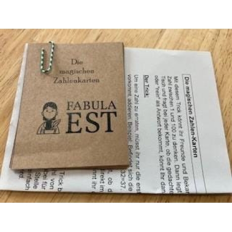 Magisch-mathematischer Kartentrick, Mitbringsel Kinder, Lernspiel