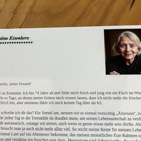 Seniorenbrief, Geschenk für Oma und Opa, für Großeltern