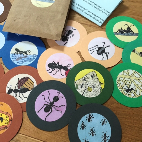 Ameisen-Memory, Gastgeschenk Kinder, Mitbringsel für Kinder
