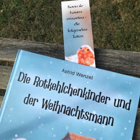 Rotkehlchen-Lesezeichen, Lesezeichen für Kinder und Erwachsene