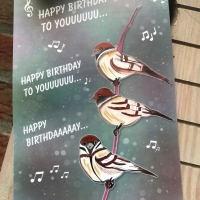 Geburtstagskarte, Glückwunschkarte, Postkarte, Kunstkarte