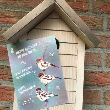 Geburtstagskarte, Glückwunschkarte, Postkarte, Kunstkarte