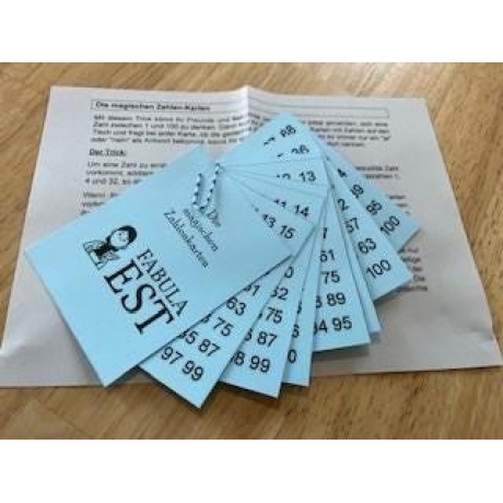 Magisch-mathematischer Kartentrick, Mitbringsel Kinder, Lernspiel
