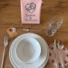 Handgemachte Hochzeitsserviette – personalisiertes Dekotuch