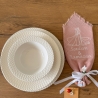 Handgemachte Hochzeitsserviette – personalisiertes Dekotuch