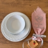 Handgemachte Hochzeitsserviette – personalisiertes Dekotuch