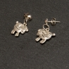 Schafe Ohrringe Ohrstecker Schaf Tierschmuck filigran handmade