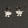 Schafe Ohrringe Ohrstecker Schaf Tierschmuck filigran handmade