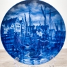 Sammelteller Berlin Design - Serie: Alt Bremen - An der Schlachte  - blaues Porzellan  - Auflage 3.000 - Made in Germany - 9D1 - TOP Zustand