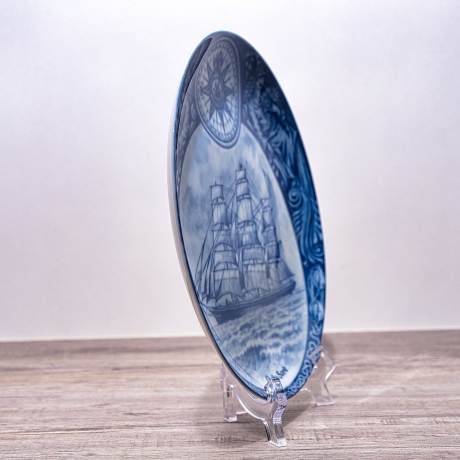 Sammelteller Schiff - Cutty Sark 42/1250 - Berlin Design Nautica - blaues Porzellan - begrenzte Auflage - Made in West Germany (9E2) TOP