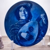 Sammelteller Berlin Design - Serie: Frans Hals - Der Narr  - blaues Porzellan - Auflage 5.000 - Made in Germany - 9E1 - TOP Zustand