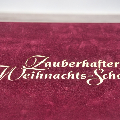 Weihnachtlicher Glasschmuck Zauberhafter Weihnachtsschatz - 12-teiliges Weihnachts-Anhänger Set in edlem Samtkasten - Glasdeko - 8B1