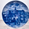 Sammelteller Berlin Design - Serie: Münsterland - Das Schloß zu Münster in Westf. - blaues Porzellan  - Made in Germany - 9D1 - TOP Zustand
