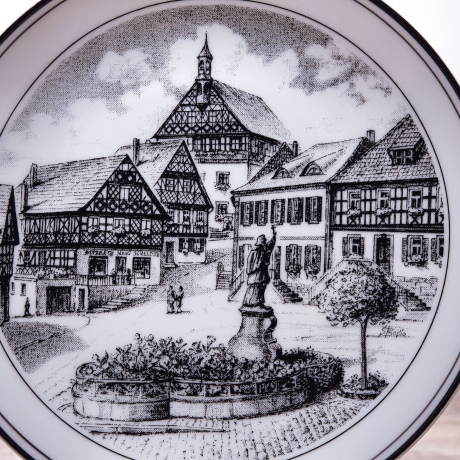 Sammelteller - Motiv Burgkunstadt Marktplatz - BAUR Versand - Made in Germany - 9E3 - TOP Zustand