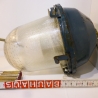 Ukraine Spende: Russische Fabrik oder Bunkerlampe, einfach,  gebaut 1990, neu verkabelt und moderne LED Leuchte verbaut, TOP Zustand