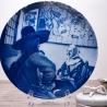 Sammelteller Berlin Design - Serie: Vermeer - Soldat und Mädchen - blaues Porzellan - Auflage 5.000 - Made in Germany - 9E2 - TOP Zustand