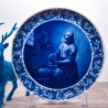 Sammelteller Berlin Design - Mädchen mit Krug nach Johannes Vermeer, blaues Porzellan  - Made in Germany - 9E3 - TOP Zustand