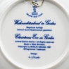 Weihnachtsteller - 1987: Weihnachtsabend in Goslar - von Berlin Design - blaues Porzellan - begrenzte Auflage - Made in West Germany - (8F)