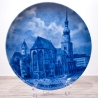 Sammelteller, Städteteller: Dortmund - Berlin Design - blaues Porzellan  - Made in Germany - 9E2 - TOP Zustand