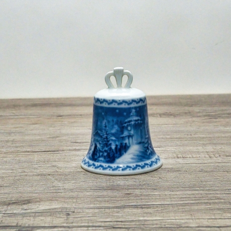 Weihnachtsglocke - Berlin Design - 1983 - blaues Porzellan - Made in Germany - 8D3 - TOP Zustand - limitiert