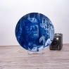 Sammelteller Berlin Design - Serie: Carl Spitzweg - Postbote  - blaues Porzellan  - Auflage 5.000 - Made in Germany - 9E2 - TOP Zustand