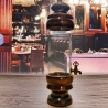 Einzigartige Getränke Zapfsäule,  Alkoholspender, vermutlich aus den 1970er Jahren - Aus Glas und Holz - voll funktionsfähig - 9C3