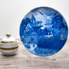 Sammelteller Muttertag: 1977 Storchenfamilie - Berlin Design - blaues Porzellan  - Made in West Germany - 19,5 cm - 8B3 - TOP Zustand