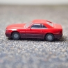 Herpa Mercedes 500SL Cabrio R129 Modellauto in rot; Haube öffnet Hardtop – Maßstab 1:87 – für Mercedes Fans und Modellauto-Liebhaber H0 1/87