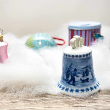 Weihnachtsglocke - Berlin Design - 1980 - blaues Porzellan - Made in Germany - 8D3 - TOP Zustand - limitiert