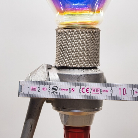 Kleinserie: Original Feuerwehr Spritze als Tischlampe, E14, Schuko Stecker, Schnurzwischenschalter | Limitierte Auflage mit Zertifikat