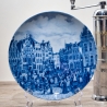 Sammelteller Berlin Design - Serie: Alt Bremen - Marktplatz 1847  - blaues Porzellan  - Auflage 3.000 - Made in Germany - 9D1 - TOP Zustand