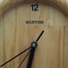 Teakholz Wanduhr aus Indonesien: Barths Pura Holz (Teakholzreste)  handgemacht aus Indonesien - Recycling, Upcycling, Handmade