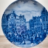 Sammelteller Berlin Design - Serie: Alt Bremen - Marktplatz 1847  - blaues Porzellan  - Auflage 3.000 - Made in Germany - 9D1 - TOP Zustand