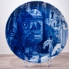 Sammelteller Berlin Design - Serie: Carl Spitzweg - Postbote  - blaues Porzellan  - Auflage 5.000 - Made in Germany - 9E2 - TOP Zustand
