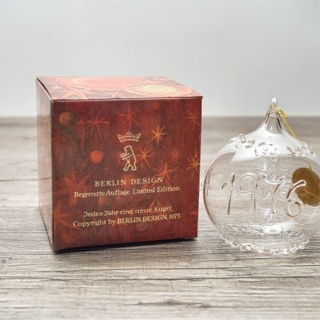 Berlin Design - Glas-Weihnachtskugel - 1976 - Limitierte Auflage, Sammlerstück - Made in Germany - 9C1