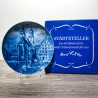 Sammelteller, Städteteller: Stuttgart - Berlin Design - blaues Porzellan  - Made in Germany - mit Karton - 8E2 - TOP Zustand