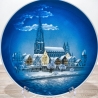 Rosenthal Weihnachts-Sammelteller - Entwurf Georg Küspert - Motiv Weihnachten in Ulm - 1960er Jahre -handbemalt - TOP Zustand - 8E2