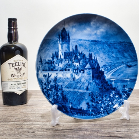 Sammelteller, Städteteller: Cochem an der Mosel - Berlin Design - blaues Porzellan  - Made in Germany - mit Karton - 8E2 - TOP Zustand
