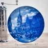 Sammelteller Berlin Design - Serie: Alt Hannover - Köbelingerstraße - blaues Porzellan -  Auflage 5/? Made in Germany - 9D1 - TOP Zustand