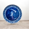 Sammelteller Berlin Design - Dame mit Hut nach Johannes Vermeer, blaues Porzellan  - Made in Germany - 9E3 - TOP Zustand- Mit ZERTIFIKAT