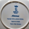 Weihnachtsteller - 1972: Michelstadt - von Berlin Design - blaues Porzellan - begrenzte Auflage - Made in West Germany - TOP Zustand (8C3)