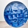 Sammelteller Berlin Design - Serie: Alt Bremen - Weserbrücke 1862  - blaues Porzellan  - Auflage 3.000 - Made in Germany - 9D1 - TOP Zustand