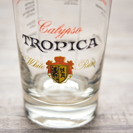 Calypso TROPICA White Rum Gläser  - 3er-Set -  mixen Sie verschiedene Drinks, Anleitung auf Glas - Liebhaberstücke - 9C2