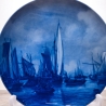 Sammelteller Berlin Design - Serie: Van de Felde - Überfahrt Karl  - blaues Porzellan  - Auflage 5.000 - Made in Germany - 9E2 - TOP Zustand