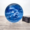 Sammelteller Muttertag: 1980 Ziegenfamilie - Berlin Design - blaues Porzellan  - Made in West Germany - 19,5 cm - 8B3 - TOP Zustand