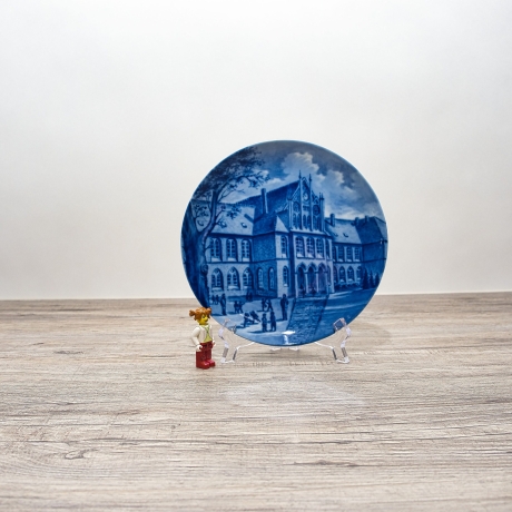 Sammelteller Berlin Design - Serie: Alt Verden - 400 Jahre Domgymnasium  - blaues Porzellan  - Made in West Germany - 9D2 - TOP Zustand