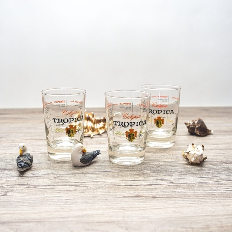Calypso TROPICA White Rum Gläser  - 3er-Set -  mixen Sie verschiedene Drinks, Anleitung auf Glas - Liebhaberstücke - 9C2