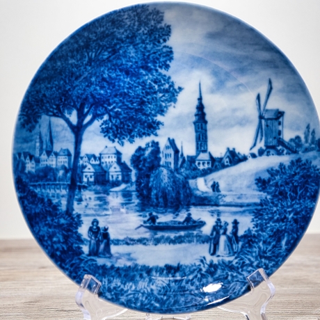 Sammelteller Berlin Design - Serie: Alt Bremen - Ansgaritor 1807  - blaues Porzellan  - Auflage 3.000 - Made in Germany - 9D1 - TOP Zustand