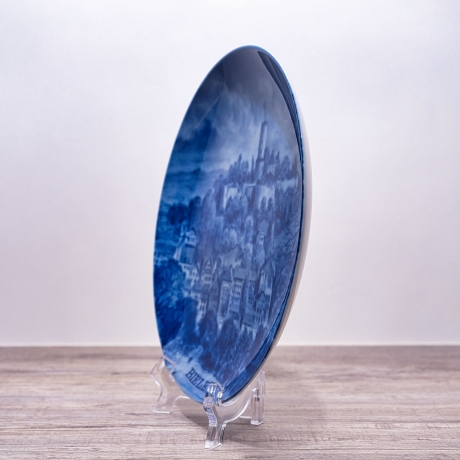 Sammelteller, Städteteller: Bielefeld - Berlin Design - blaues Porzellan  - Made in Germany - 9E2 - TOP Zustand