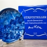 Sammelteller, Städteteller: Garmisch Partenkirchen - Berlin Design - blaues Porzellan  - Made in Germany - mit Karton - 8C2 - TOP Zustand